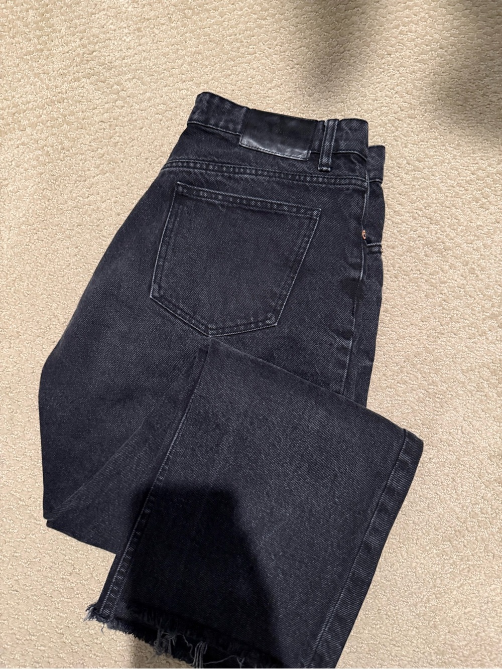 Zara Women's Straight Black Denim Jeans